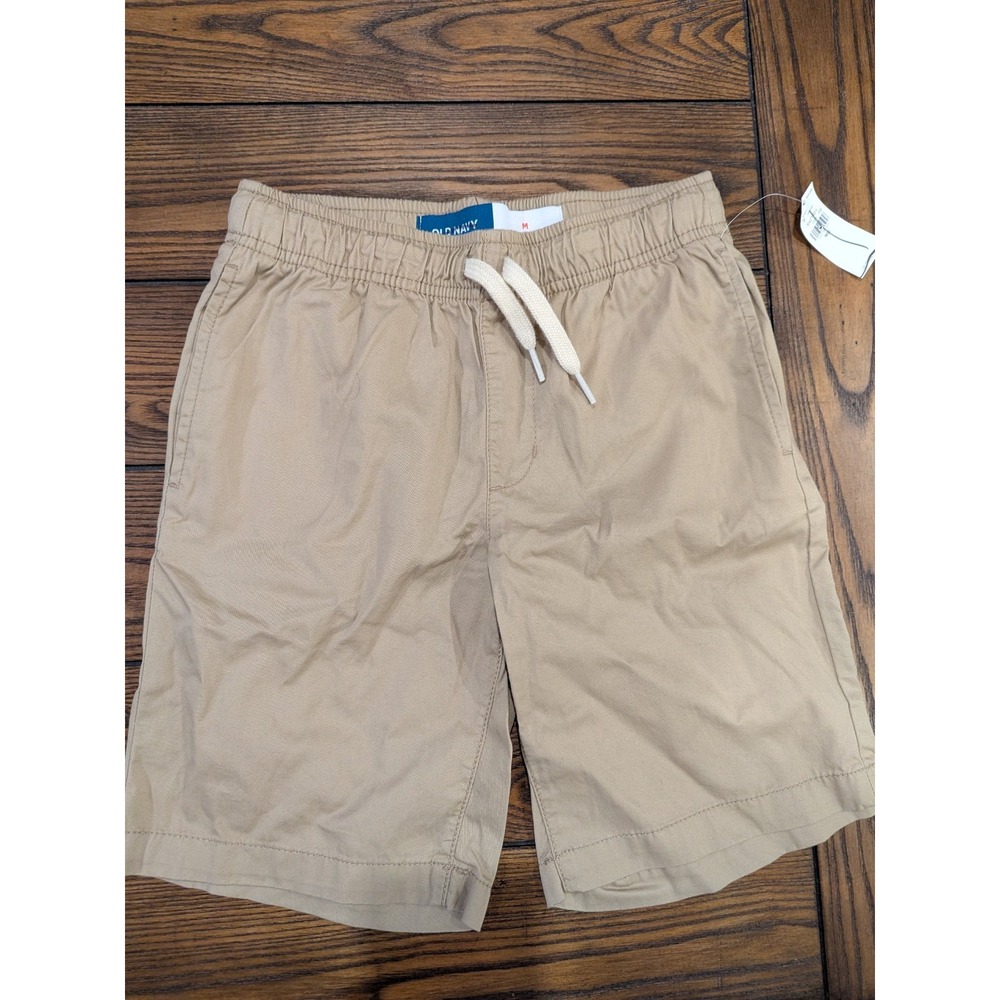 Boys Twill Pull On Shorts - Above Knee - Old Navy - Size M 8β - Brown Beige NWT